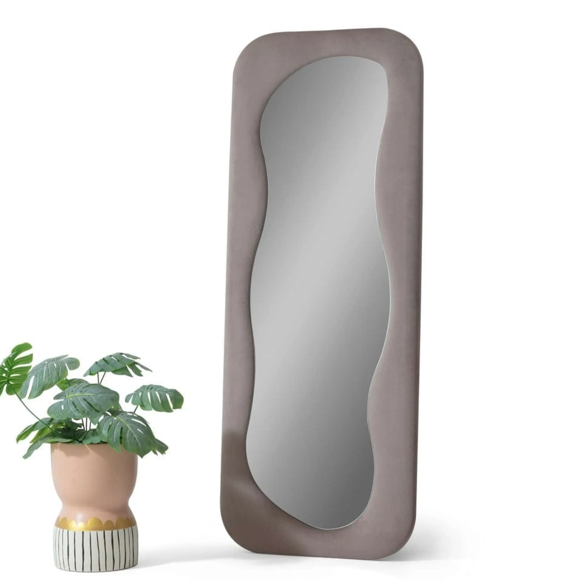 Gulvspeil|Helkroppsspeil-Taharoa Gulvspeil 65 x 170 cm Taupe