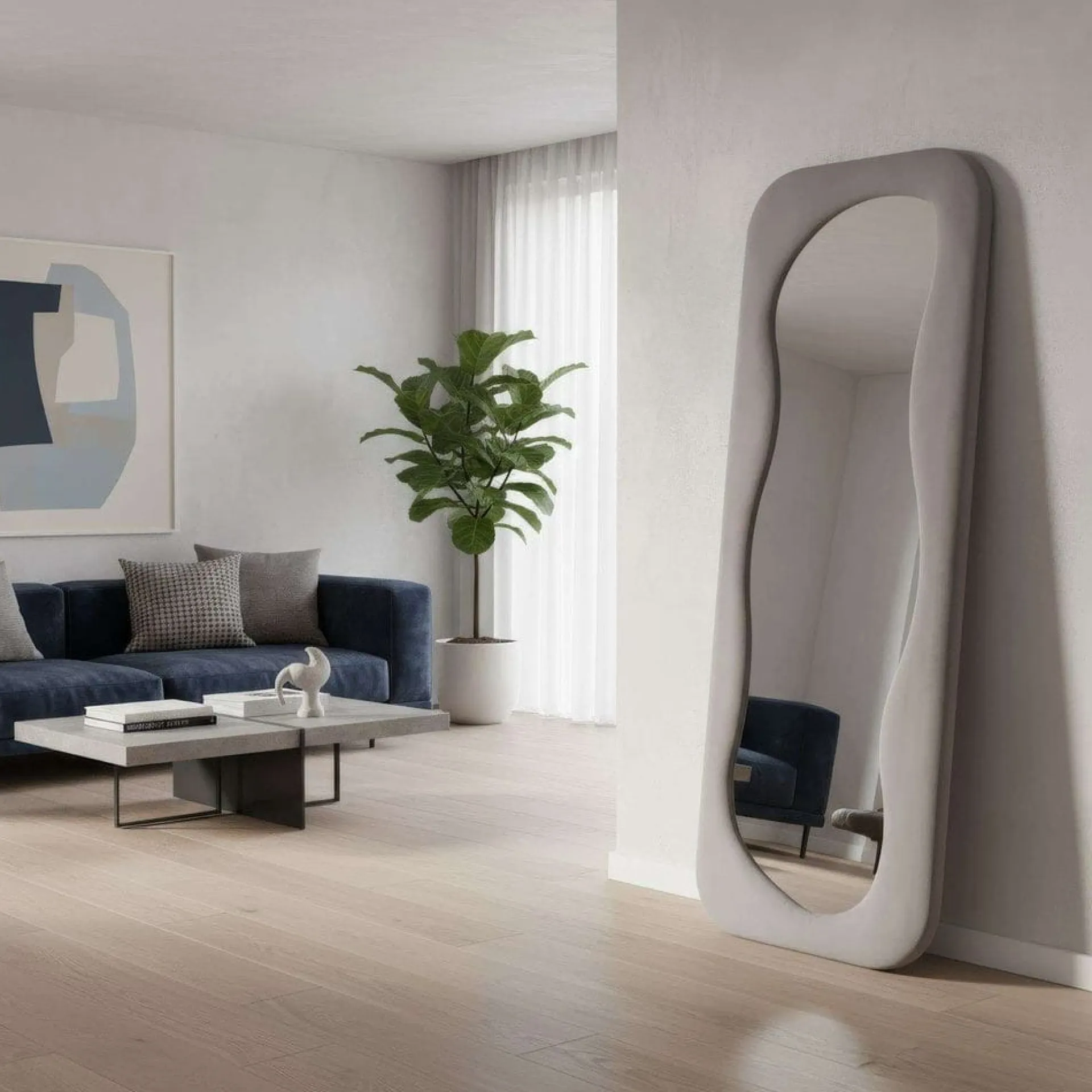 Gulvspeil|Helkroppsspeil-Taharoa Gulvspeil 65 x 170 cm Taupe