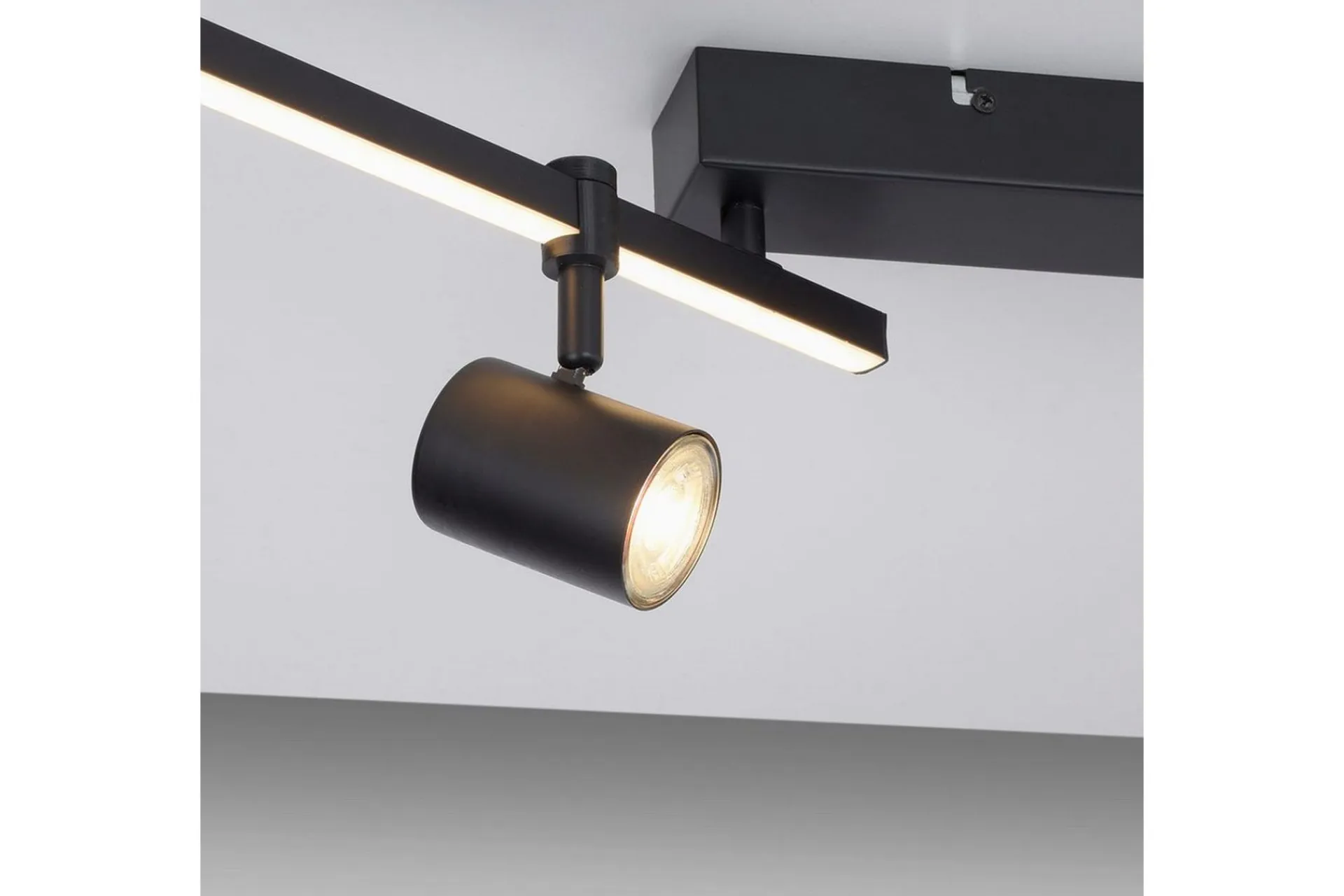 Taklampe|Stuelampe-Taklampe Barik Svart