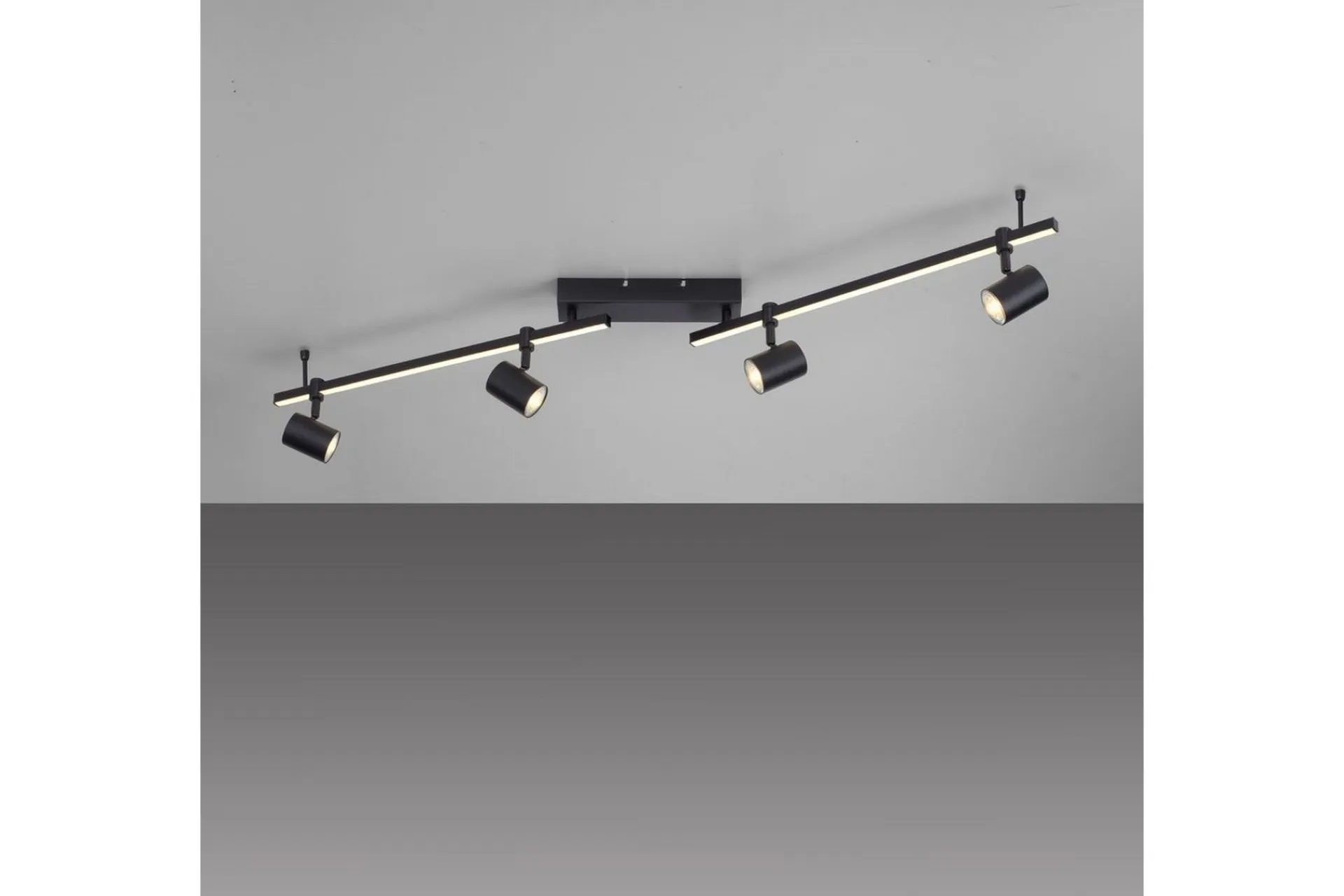 Taklampe|Stuelampe-Taklampe Barik Svart