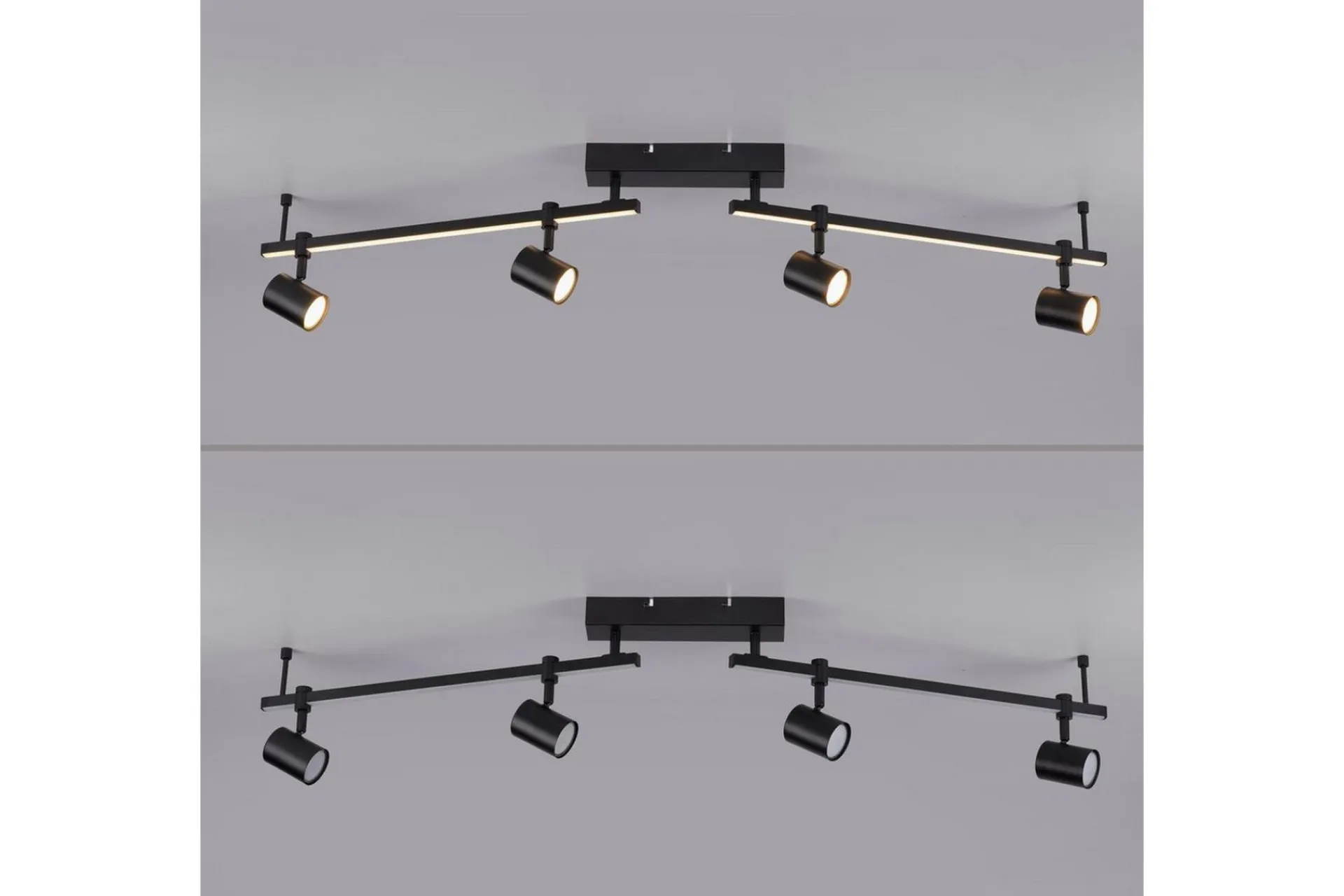 Taklampe|Stuelampe-Taklampe Barik Svart