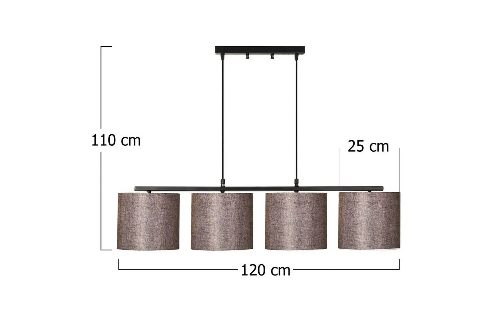 Kjøkkenlampe|Taklampe-Taklampe Donria Svart / Brun Svart,Brun