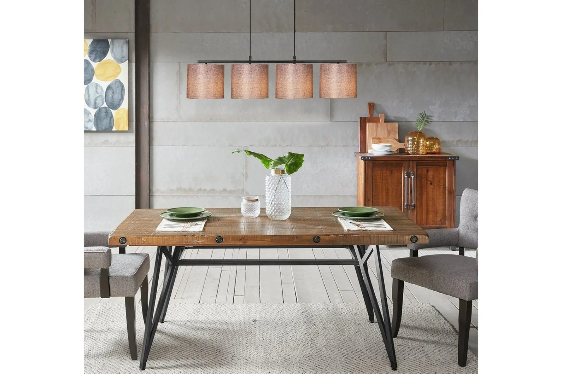 Kjøkkenlampe|Taklampe-Taklampe Donria Svart / Brun Svart,Brun