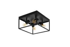 Eglo Taklampe|Soveromslampe-Taklampe Silentina med 4 lamper Svart