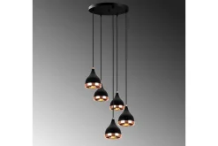 Taklampe Soodne Svart / Kobber
