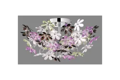 Trio Lighting Barnelampe-Taklampe TRIO Flower Svart,Lilla,Hvit,Flerfarget