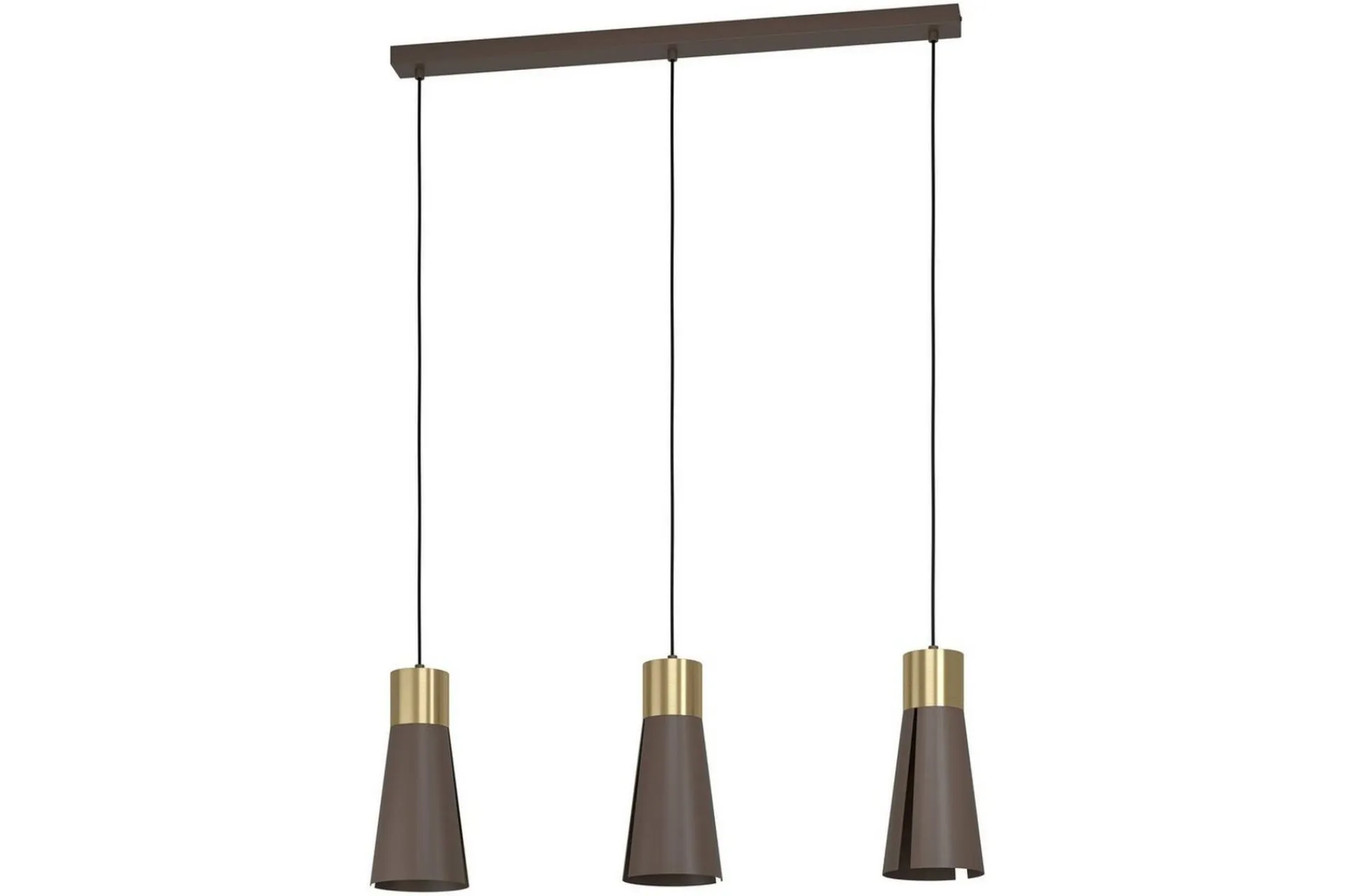 Eglo Kjøkkenlampe-Takpendel Losalomas med 3 lamper Bronse,Gull