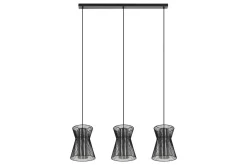 Eglo Kjøkkenlampe-Takpendel Maseta med 3 Lamper -Transparent Svart