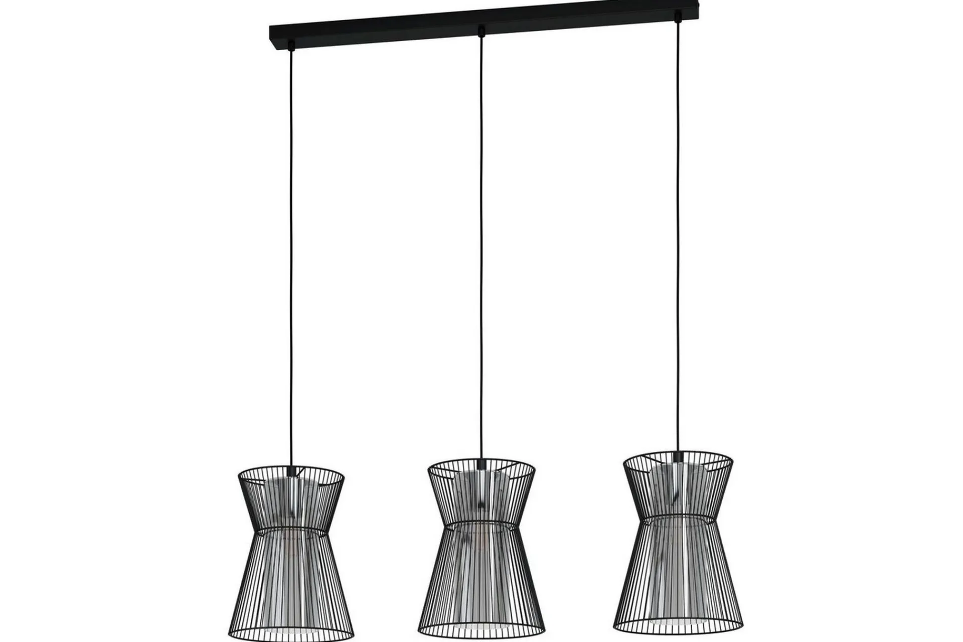 Eglo Kjøkkenlampe-Takpendel Maseta med 3 Lamper -Transparent Svart