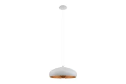 Eglo Kjøkkenlampe-Takpendel Mogano 1 Hvit, Kopper Hvit,Kobber