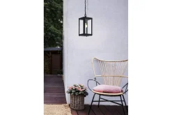 Eglo Veranda & Terrasse|Utelampe-Takpendel utendørsbelysning Alamonte 1 Svart