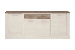 Sideboard & Skjenker-Talebi Skjenk 41x213 cm Brun,Hvit