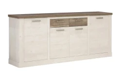 Sideboard & Skjenker-Talebi Skjenk 41x213 cm Brun,Hvit