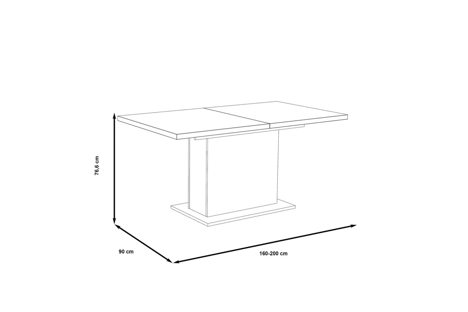 Spisebord & Kjøkkenbord-Talebi Spisebord 90 cm Brun,Hvit