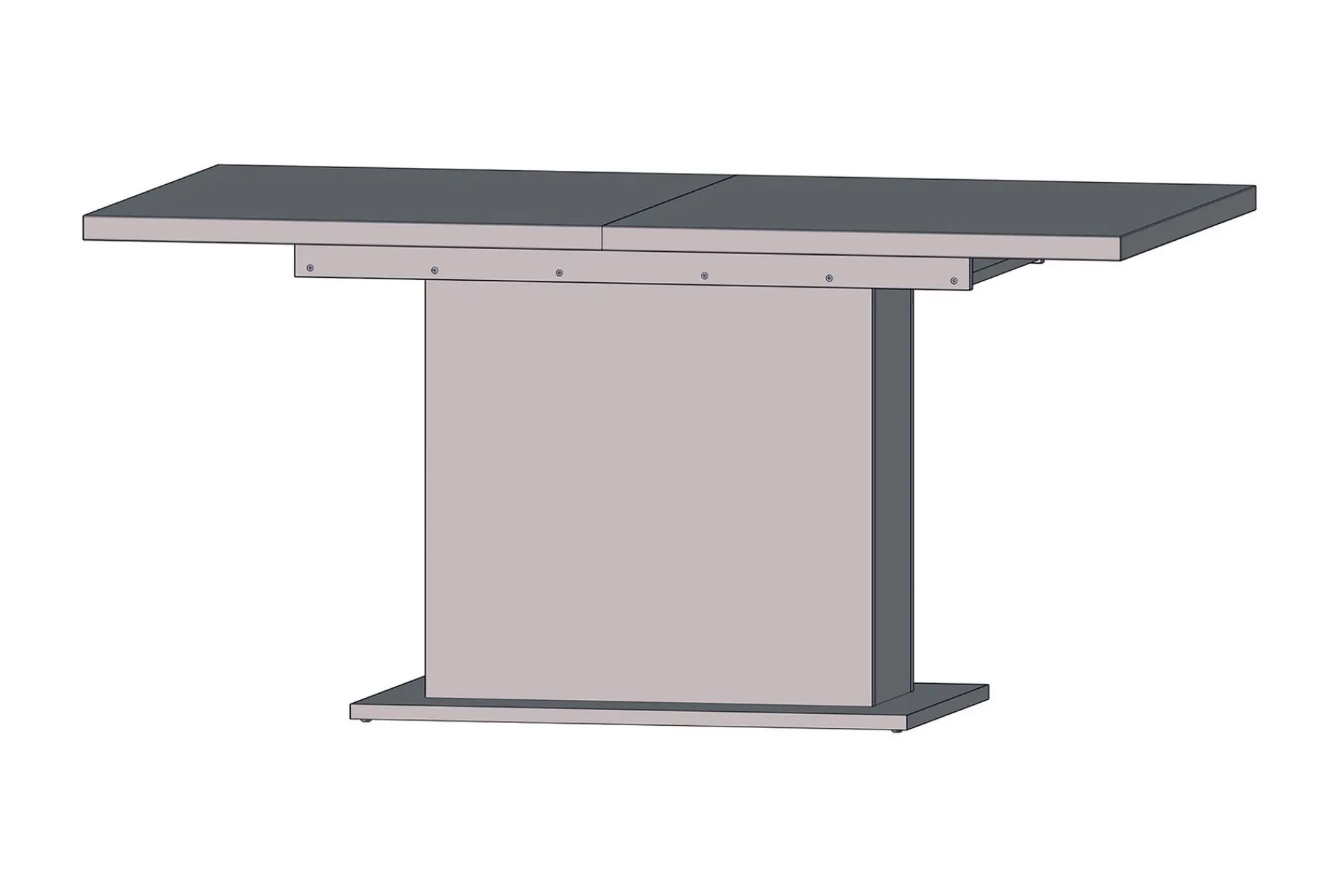 Spisebord & Kjøkkenbord-Talebi Spisebord 90 cm Brun,Hvit