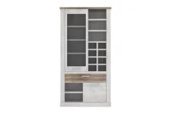 Vitrineskap|Skap-Talebi Vitrineskap 41x108 cm Brun,Hvit