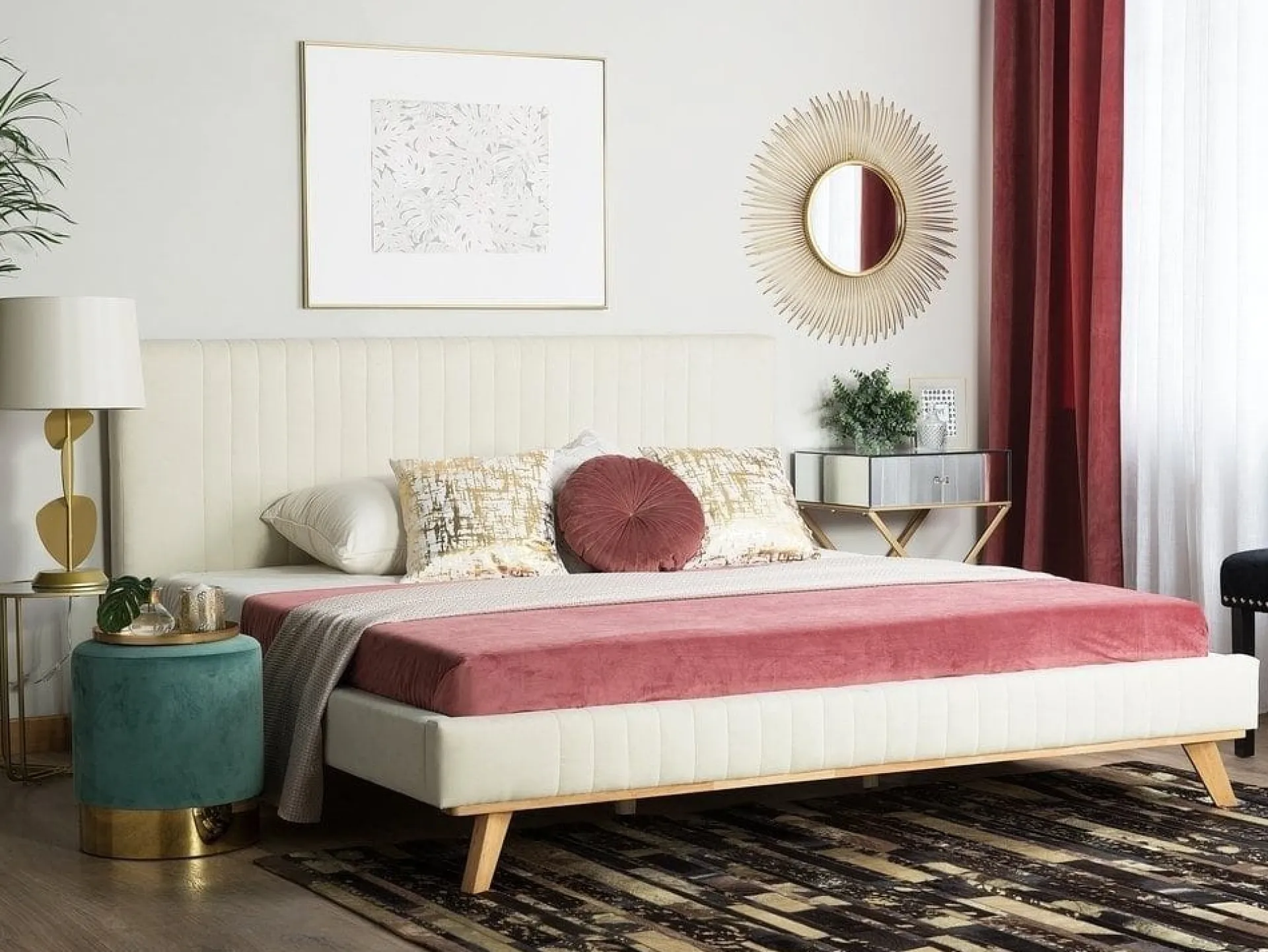 Bedly Sengeramme & Sengestamme-Talence Dobbeltseng 180 | 200 cm Beige
