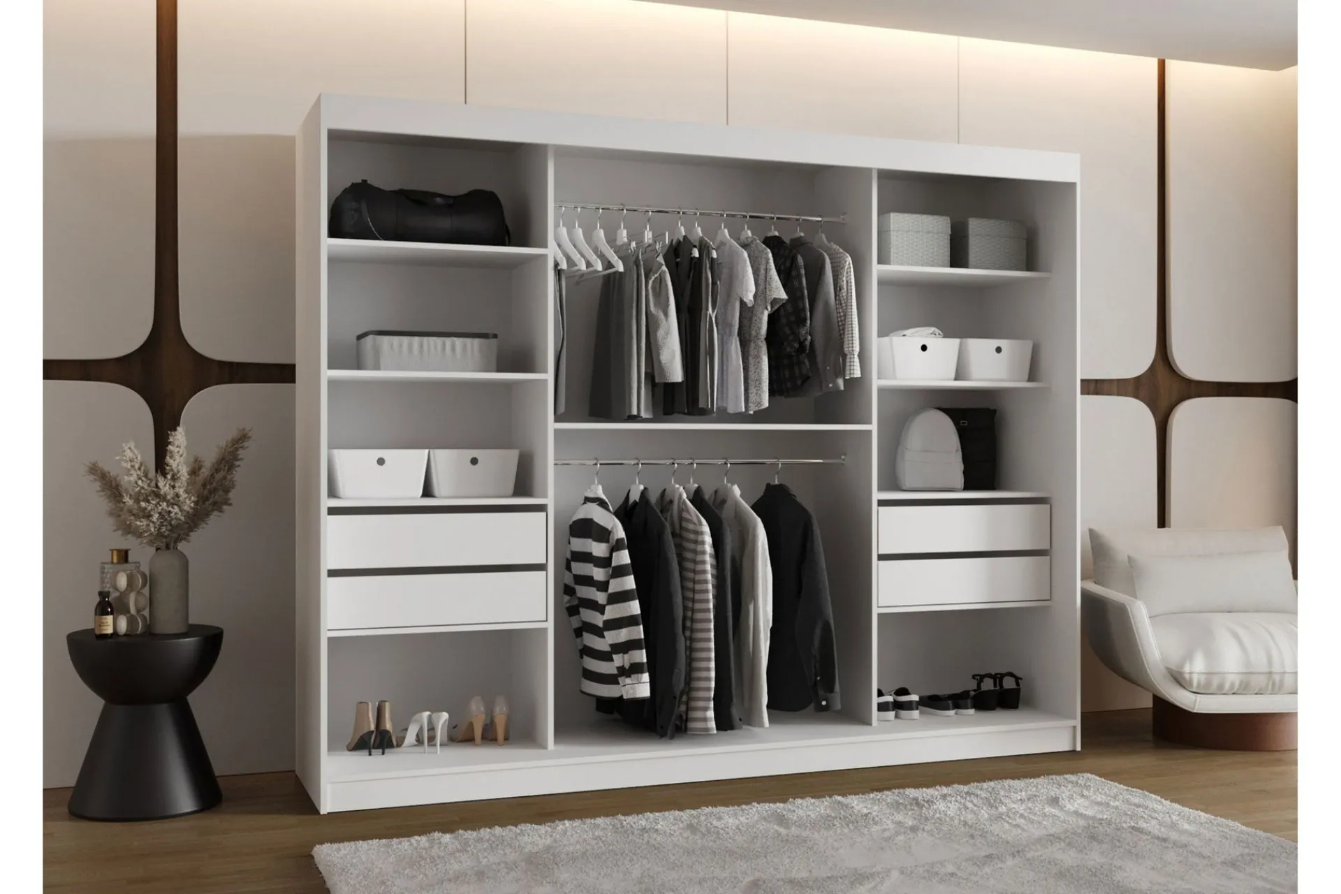 Tallmo Garderobe Med Speil 250x200 cm