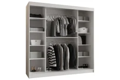 Garderober & Garderobesystem-Tallmo Garderobe Med Speil 200x200 cm Brun