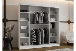 Garderober & Garderobesystem-Tallmo Garderobe Med Speil 200x200 cm Brun