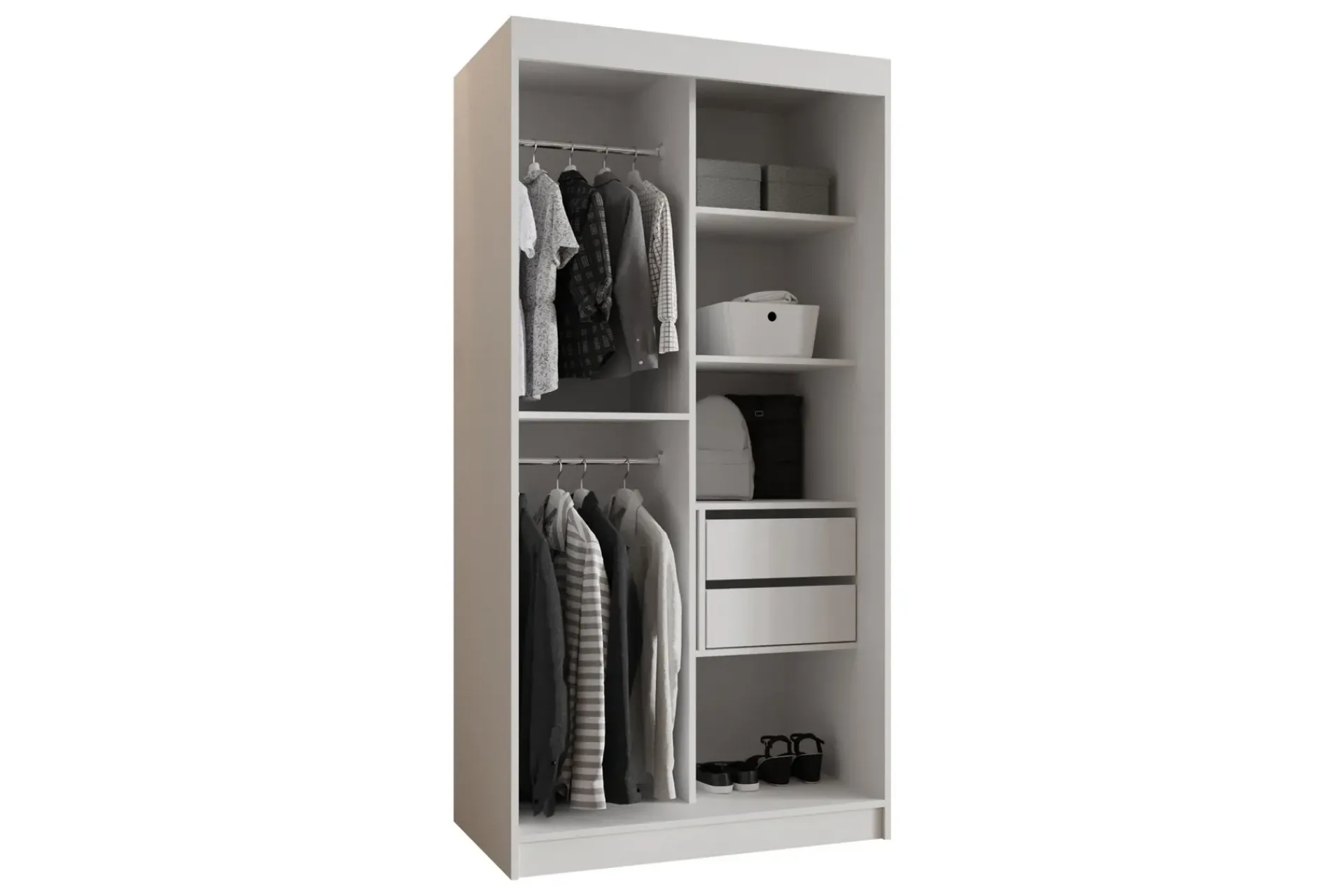 Garderober & Garderobesystem-Tallmo Garderobe Med Speil 100x200 cm Beige