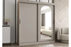 Garderober & Garderobesystem-Tallmo Garderobe Med Speil 180x200 cm Beige