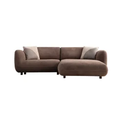 Sofa Med Sjeselong-Talrosen 3-seters sofa med Sjeselong Brun