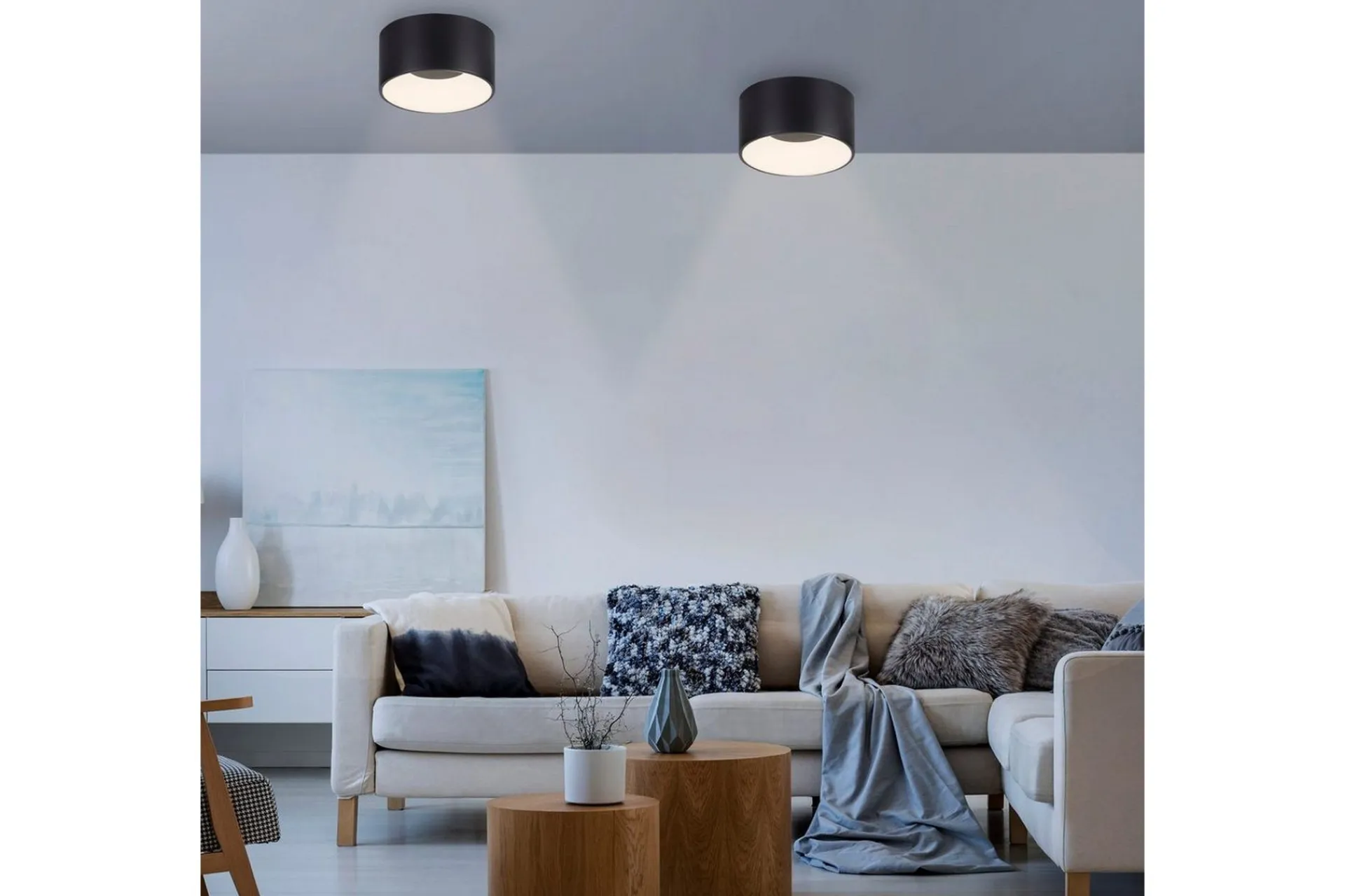 Taklampe|Stuelampe-Tanika Just Light Taklampe Svart