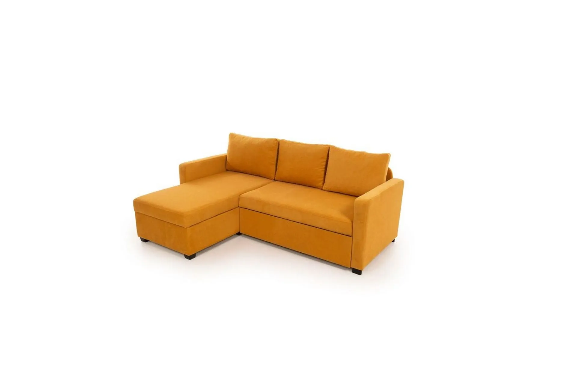 Sofa Med Sjeselong-Tareen Sofa med Divan 3-seter Sennep