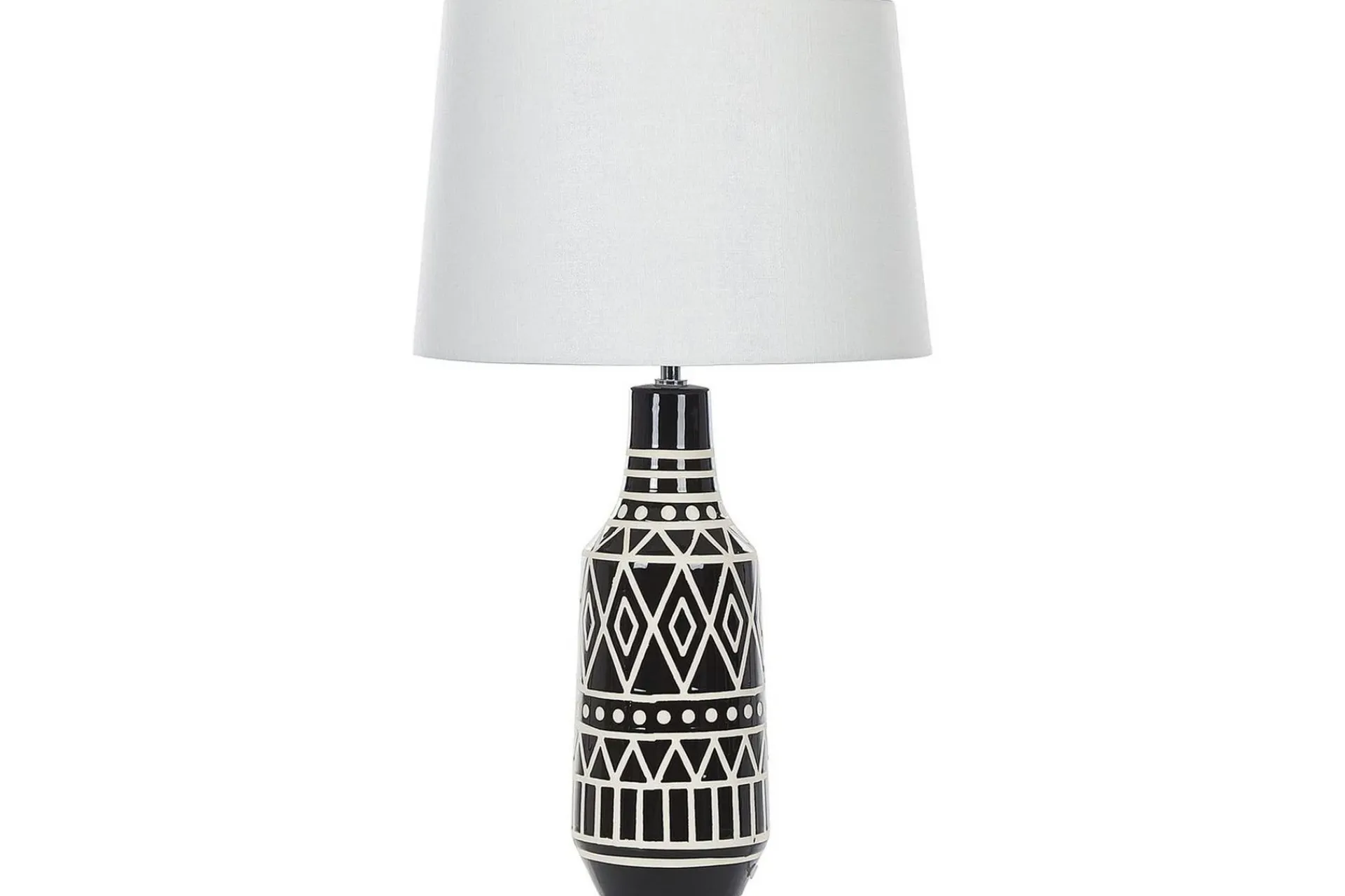 Nattbordslampe|Bordlampe-Tavolara Bordlampe 68 cm E27 Svart,Hvit