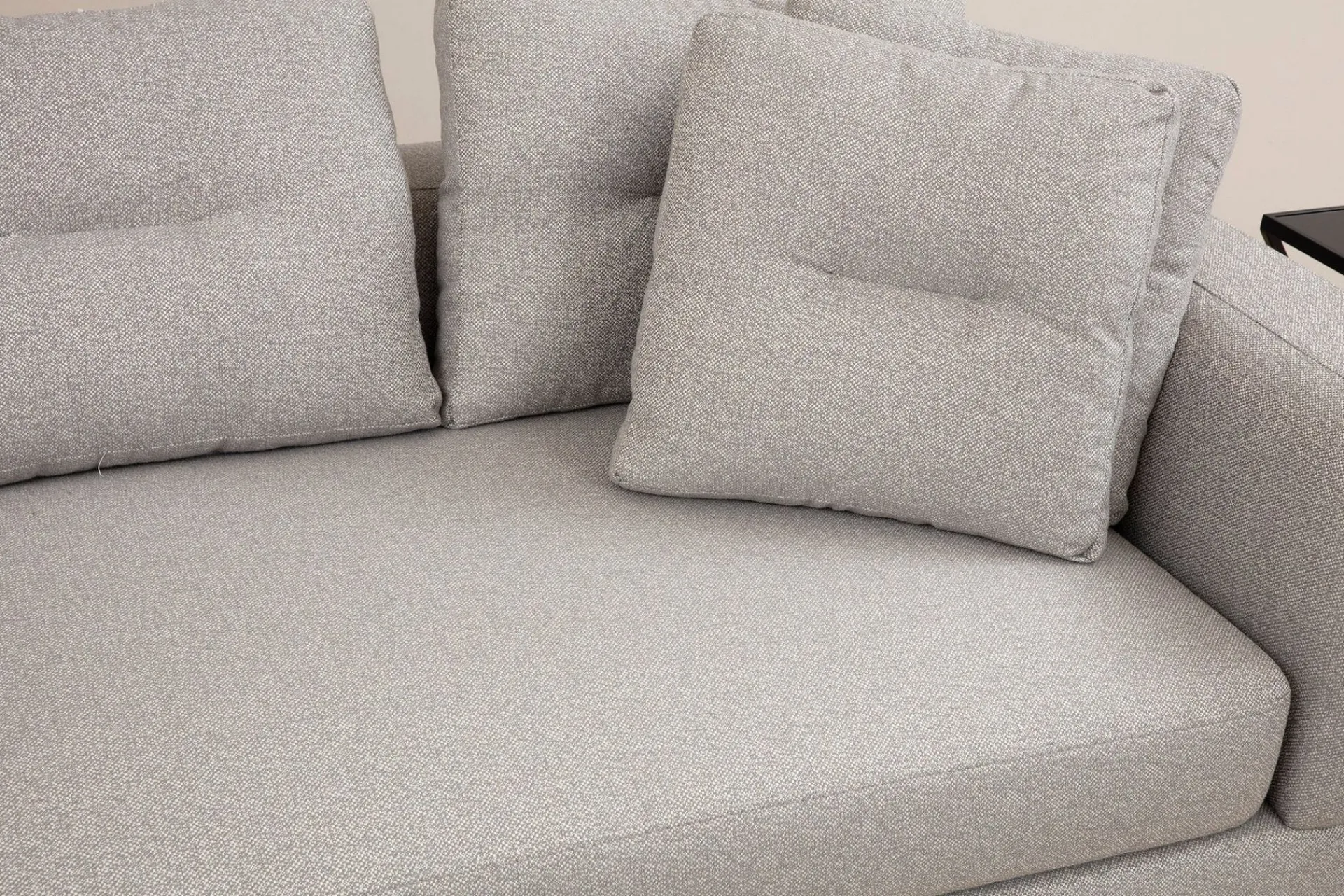 Sofa Med Sjeselong-Tekawa Sofa m. Divan 4-seters Lysegrå