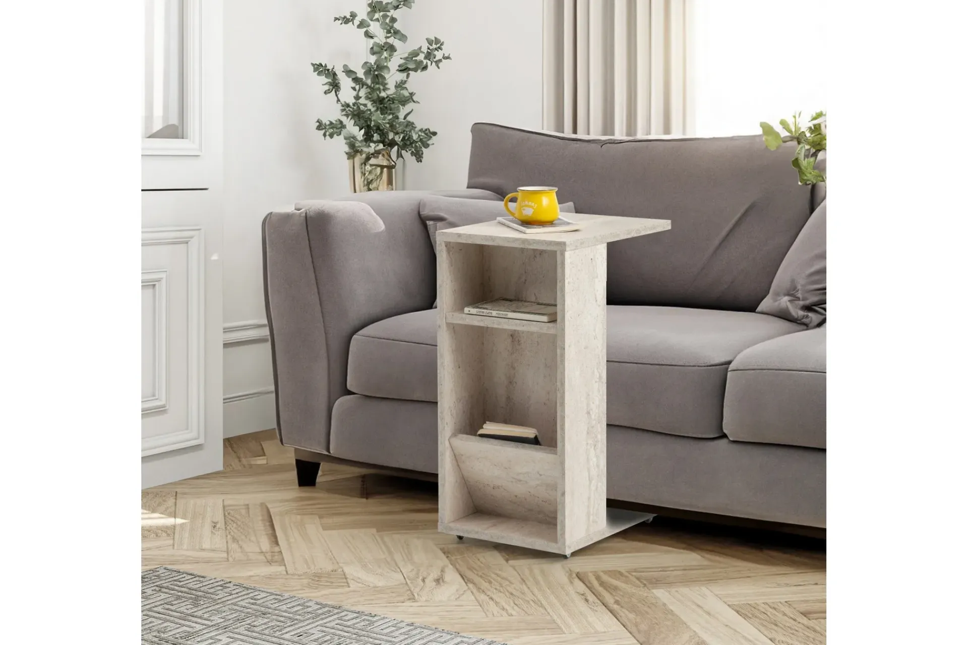 Avlastningsbord-Tekel Sidebord 30 cm Marmor