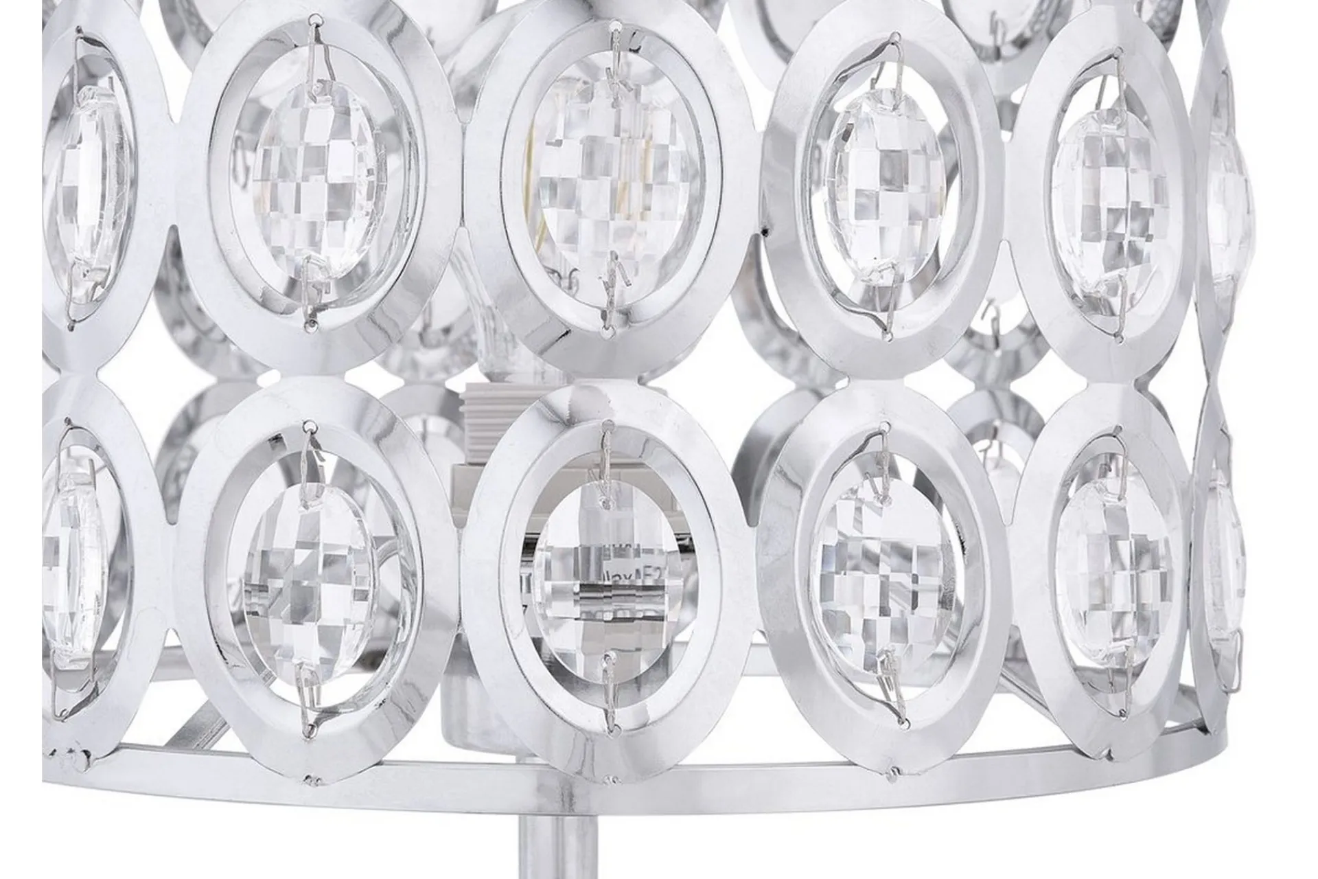 Bordlampe|Soveromslampe-Tenna Bordlampe 25 cm Sølv