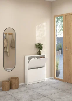 Tvilum Tenor Skoskap med 2 rom 70x16x85 cm