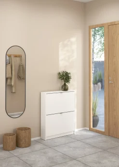 Tvilum Tenor Skoskap med 2 rom 70x16x85 cm