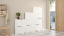 Tvilum Tenor Skoskap med 2 rom 70x16x85 cm