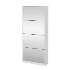 Tvilum Gangoppbevaring-Tenor Skoskap 4 rom 70x24x162 cm Hvit