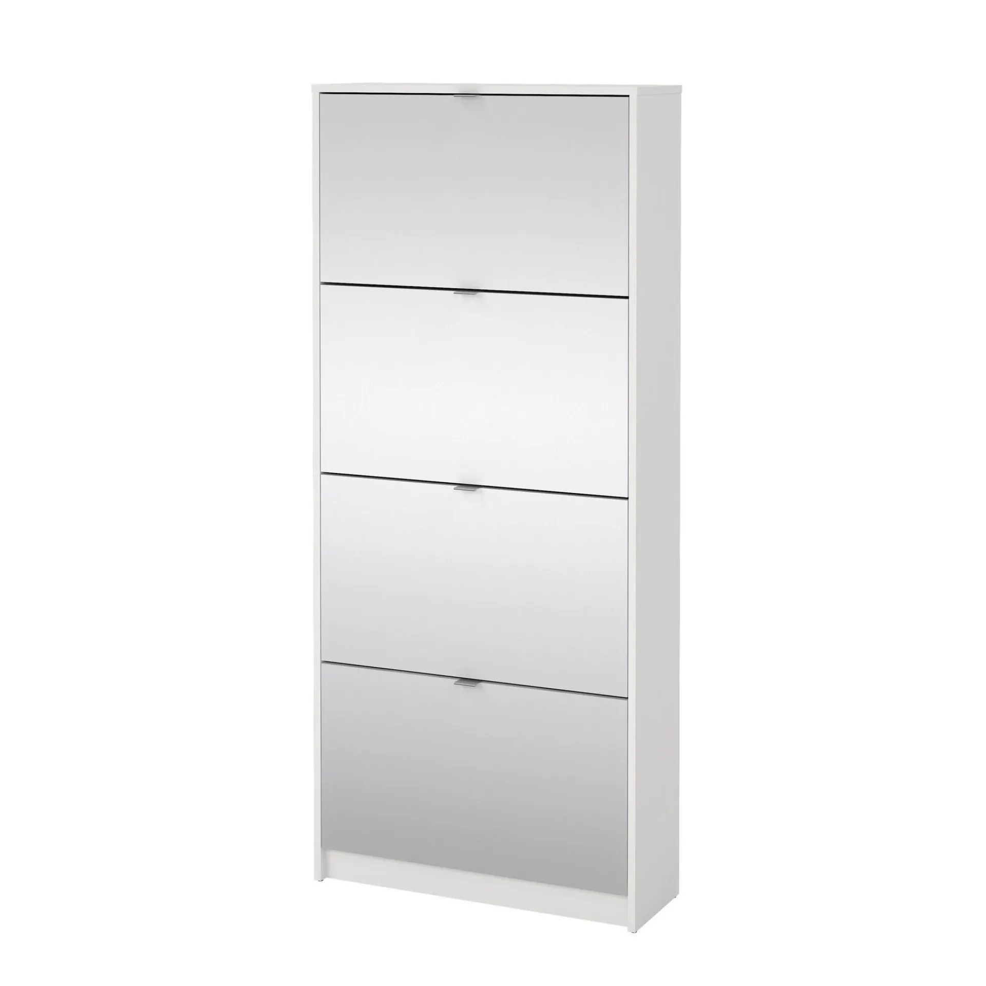 Tvilum Gangoppbevaring-Tenor Skoskap 4 rom 70x24x162 cm Hvit