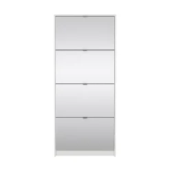 Tvilum Gangoppbevaring-Tenor Skoskap 4 rom 70x24x162 cm Hvit