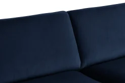 Velour Sofa & Fløyel Sofa|Sofa Med Sjeselong-Teodin 2,5-seters Fløyelssofa med Sjeselong Venstre Blå