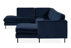 Teodin U-sofa med Divan Fløyel Høyre