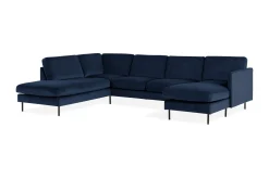 Teodin U-sofa med Divan Fløyel Høyre