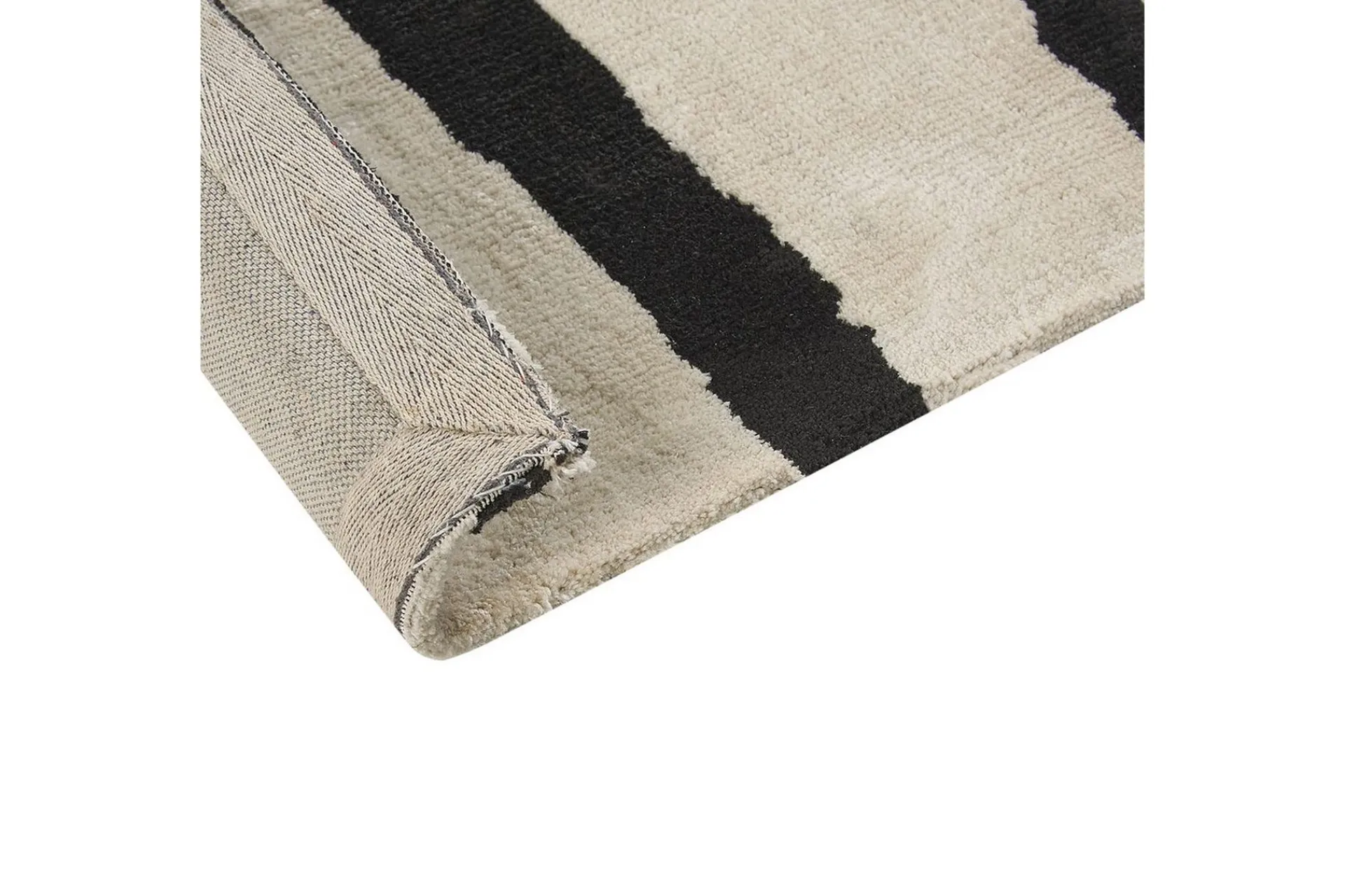 Flatvevde Tepper-Teppe Kolpur Beige,Svart