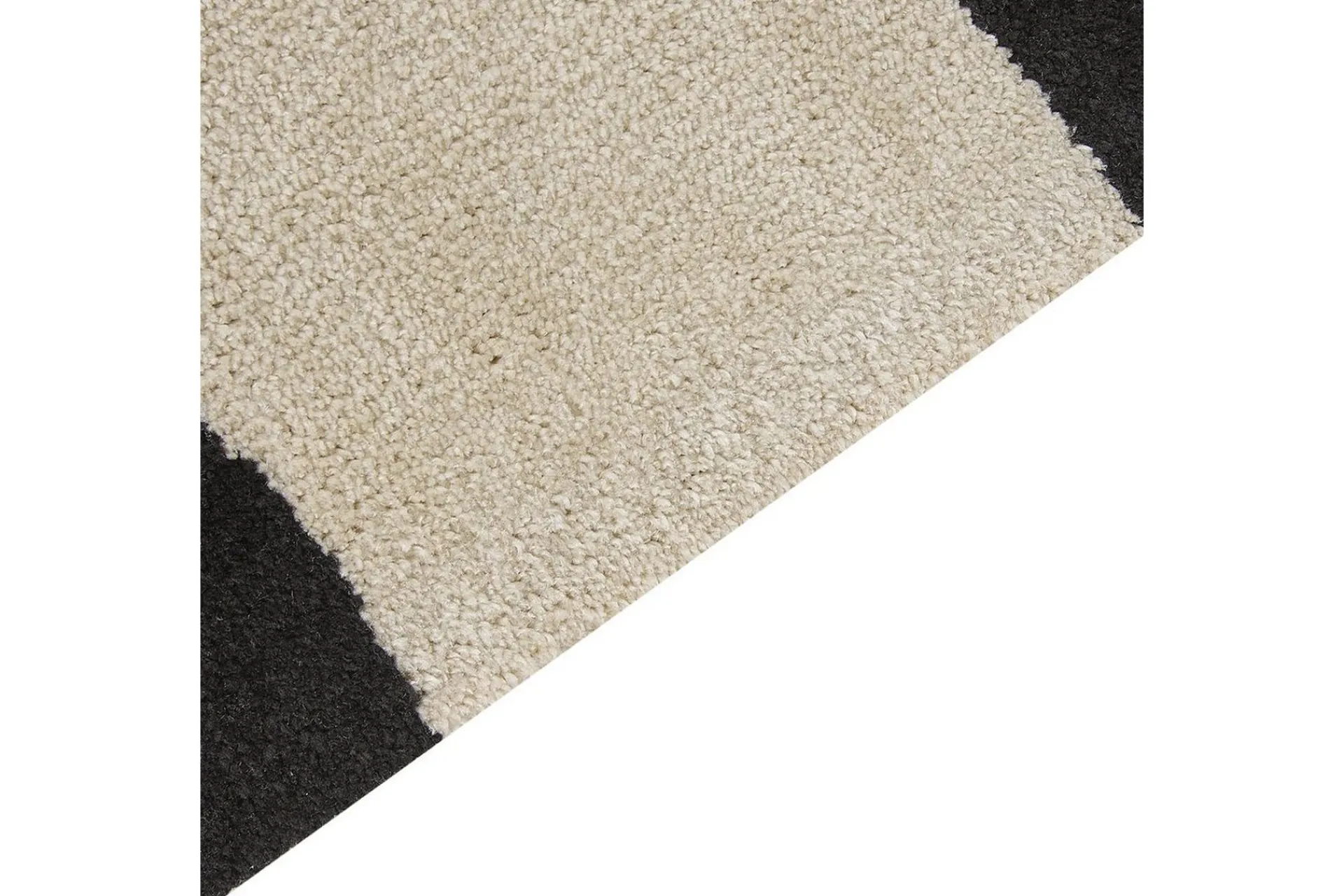 Flatvevde Tepper-Teppe Kolpur Beige,Svart