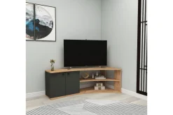 Tv-Benk & Mediabenk-Termera TV-benk 135 cm Brun,Antracit