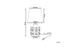 Tesoro Bordlampe 35 cm E14