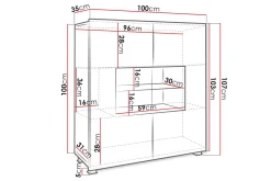 Concept 55 Tessan Skjenk 100 cm