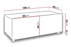 Concept 55 Tv-Benk & Mediabenk-Tessan TV-benk 100 cm Liten Eik