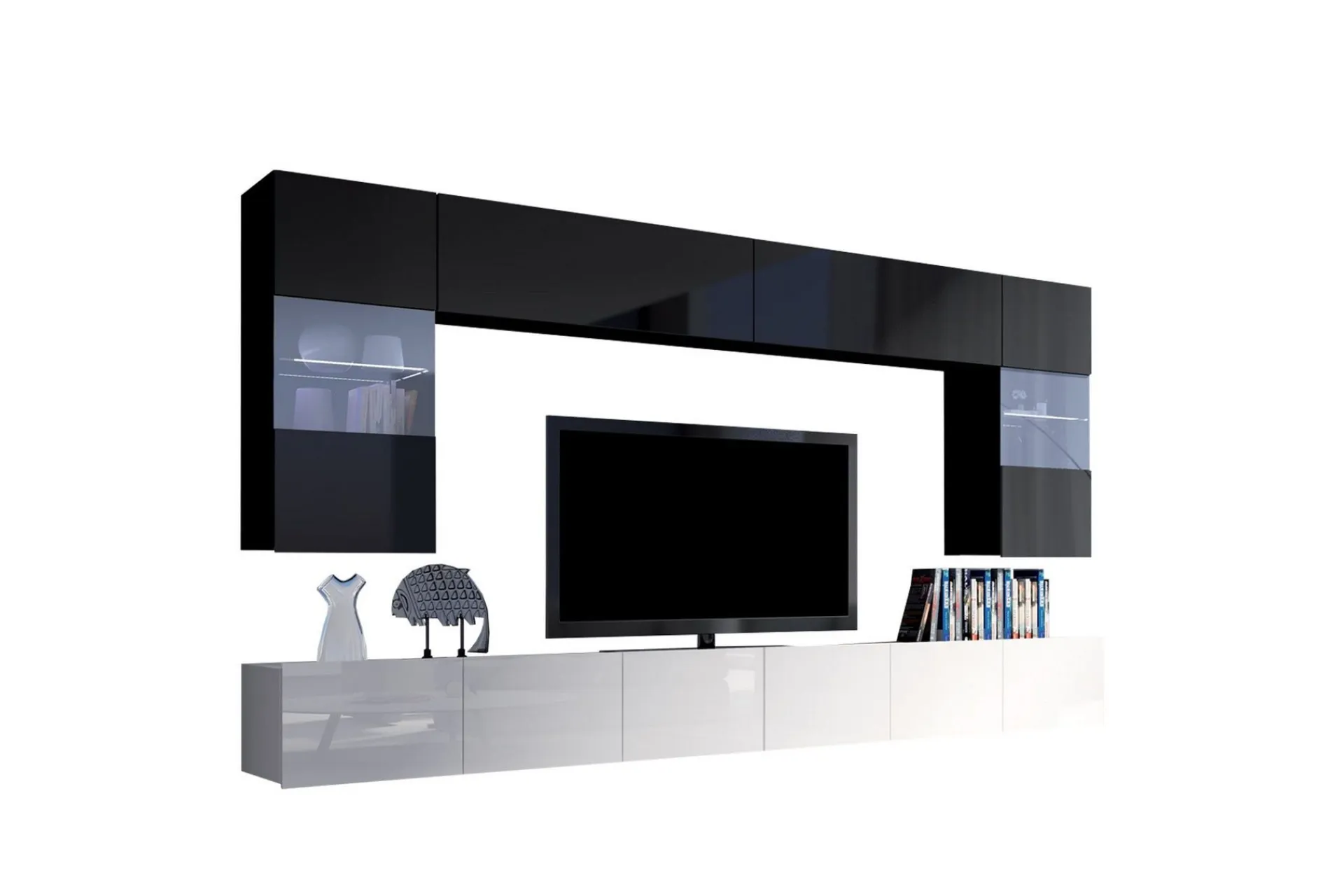 Concept 55 Tv-Møbelsett-Tessan TV-møbelsett Svart,Hvit