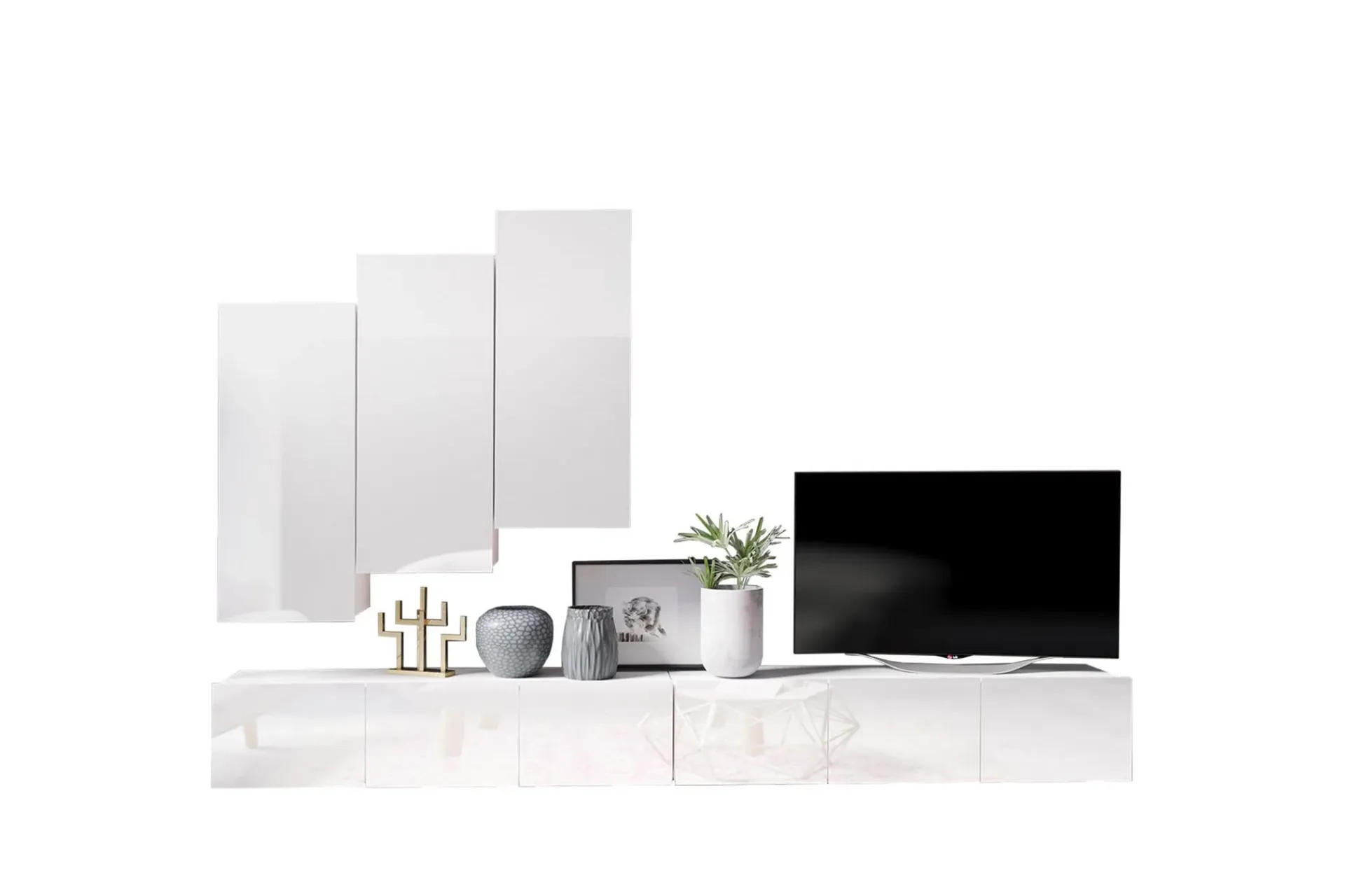 Concept 55 Tv-Møbelsett-Tessan TV-møbelsett Hvit